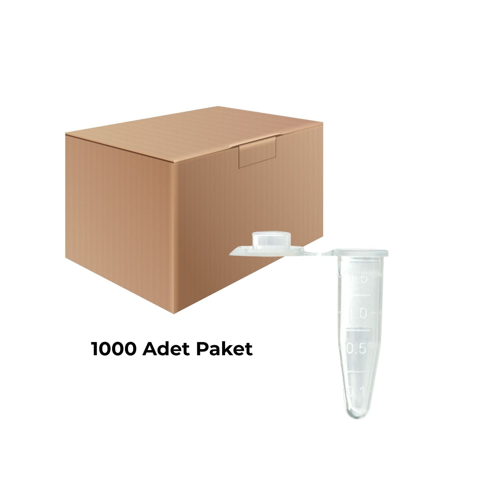 1,5 ml Eppendorf Tüpü 1000 Adet – Mikrosantrifüj Tüpü